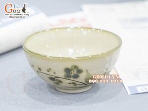 Bát mắm men kem vẽ chuồn tre