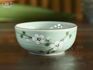 Bát mắm ngọc thanh dương vẽ hoa Đào