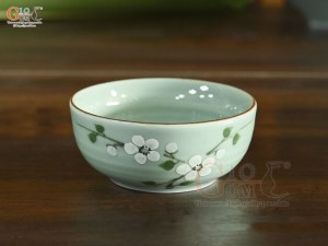 Bát mắm ngọc thanh dương vẽ hoa Đào
