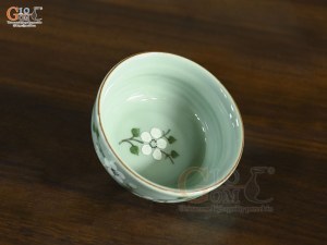 Bát mắm ngọc thanh dương vẽ hoa Đào