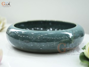 Bát minh đường tụ thủy men cẩm thạch, đường kính 34cm