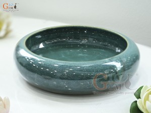 Bát minh đường tụ thủy men cẩm thạch, đường kính 34cm