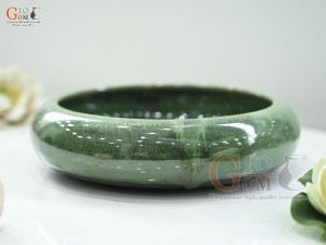 Bát minh đường tụ thủy men thiên thanh, đường kính 22cm