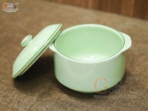 Bát nắp men ngọc chỉ xanh, đường kính 12cm