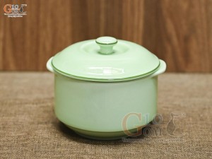 Bát nắp men ngọc chỉ xanh, đường kính 12cm