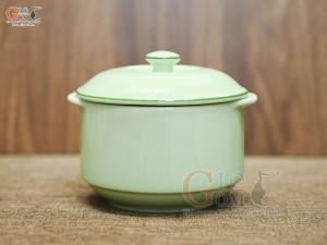 Bát nắp men ngọc chỉ xanh, đường kính 12cm