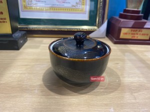 Bát nắp mini men hỏa biến quẹt, đường kính 9cm