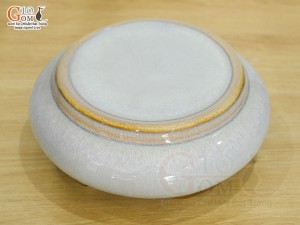 Bát nước Minh Đường Tụ Thủy men hỏa biến màu ngọc kèm đế đường kính 24cm