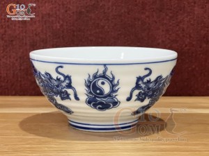 Bát thờ Phúc Lộc họa tiết Rồng giả vuốt S1