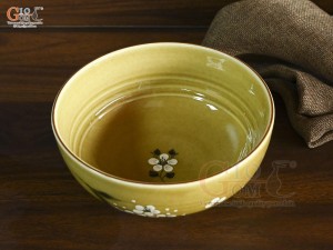 Bát tô cao men hoàng thổ, đường kính 21cm