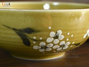 Bát tô cao men hoàng thổ, đường kính 21cm