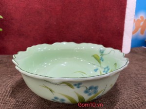 Bát tô hoa Đào chuồn ngọc, đường kính 22cm