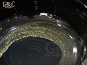 Bát tô men hỏa biến gấm quẹt màu mật ong, đường kính 22cm