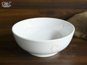 Bát tô men trắng đường kinh 18cm
