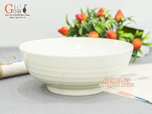 Bát tô nông men kem, đường kính 14cm