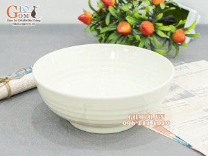 Bát tô nông men kem, đường kính 14cm