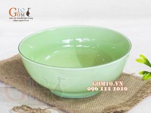 Bát tô nông men ngọc trơn cao cấp, đường kính 20cm
