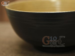 Bát tô khum gốm vàng, đường kính 20cm