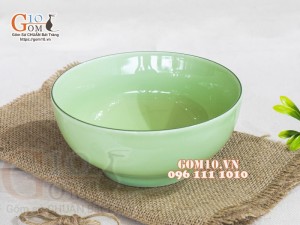 Bát tô sâu men ngọc trơn cao cấp, đường kính 18cm