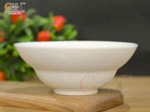 Bát tô yêu men trắng, đường kính 16cm