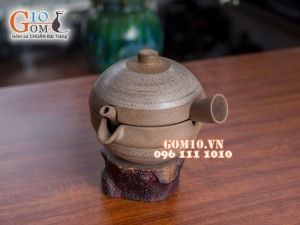 Bát ủ ấm quai ngang hồng sa