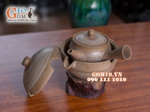 Bát ủ ấm quai ngang hồng sa