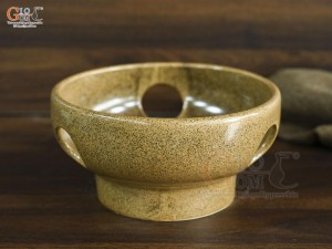 Bếp nướng gốm vàng, đường kính 20cm (Đặt sản xuất)