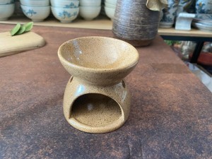Bếp xông tinh dầu men gốm, đường kính 9cm