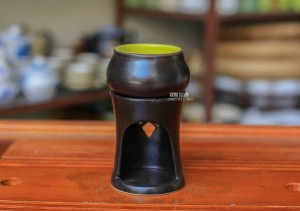 Bếp xông tinh dầu men gốm