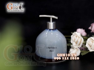 Bình đựng dầu gội men hỏa biến, in logo