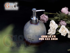 Bình đựng dầu gội men hỏa biến, in logo