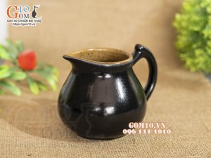 Bình đựng gia vị gốm vàng