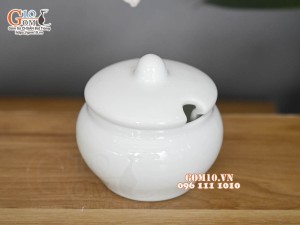 Bình đường men trắng cao cấp