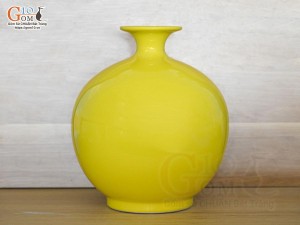 Bình hút lộc men màu trơn, cao 18cm (6 màu)