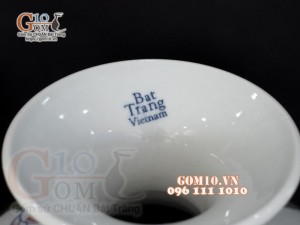 Bình hút tài lộc vẽ màu họa tiết Chép Sen, cao 23cm