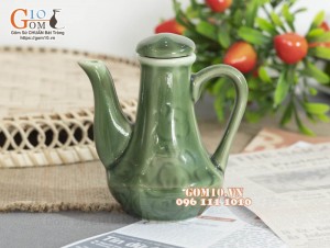 Bình mắm cao đồng xanh 