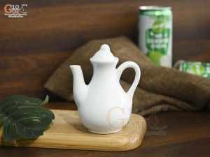 Bình mắm cao men trắng trơn