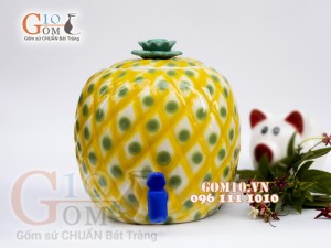 Bình nước dáng dứa vòi nhựa, 7 Lít