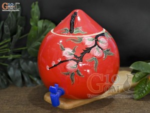 Bình nước dáng quả đào, vòi nhựa 4,5L