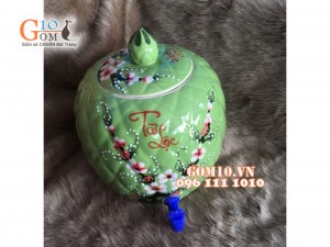 Bình nước tài lộc, vòi nhựa 4,5L