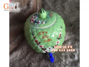 Bình nước tài lộc, vòi nhựa 4,5L