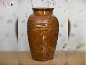 Bình rượu cần men da lươn, 6 Lít (Hàng đặt sx)