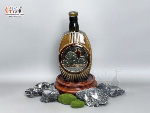 Bình rượu gốm men màu mật ong, 750ml