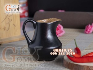 Bình sữa men gốm vàng