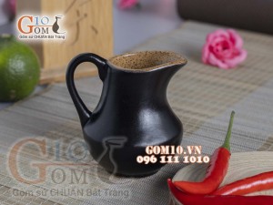 Bình sữa men gốm vàng