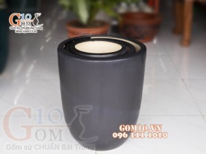 Bộ 3 chậu cây dáng boom men mát, miệng chậu 40cm