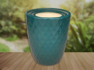 Bộ 3 chậu cây dáng boom vân men xanh, miệng chậu 41cm