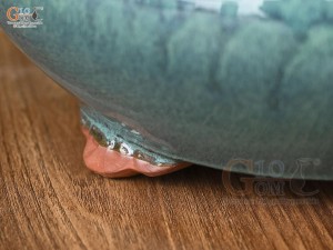 Bộ 3 chậu tròn men hỏa biến miệng thon, đường kính 30cm