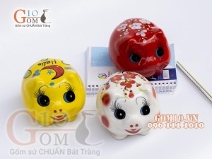 Bộ 3 chú heo tiết kiệm ngộ nghĩnh, dài 10cm