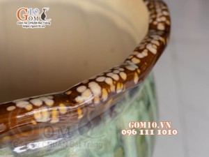 Bộ 4 chậu xanh ngọc, miệng chậu 41cm